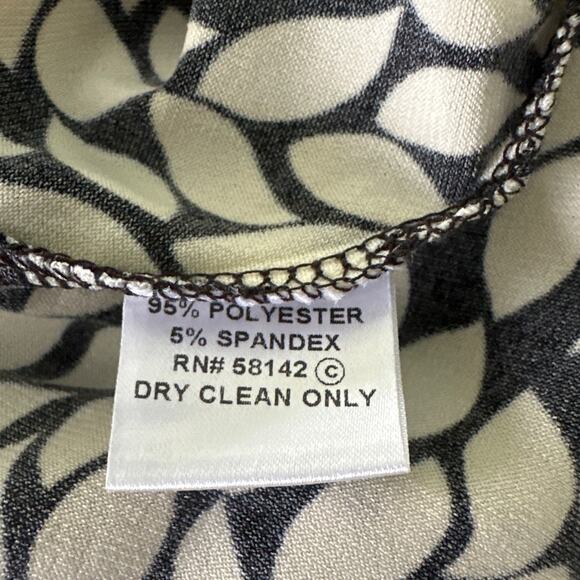 LONDON TIMES Womens Dress 4 Faux Wrap Botanical Print Spring Party Feminine - Picture 7 of 12